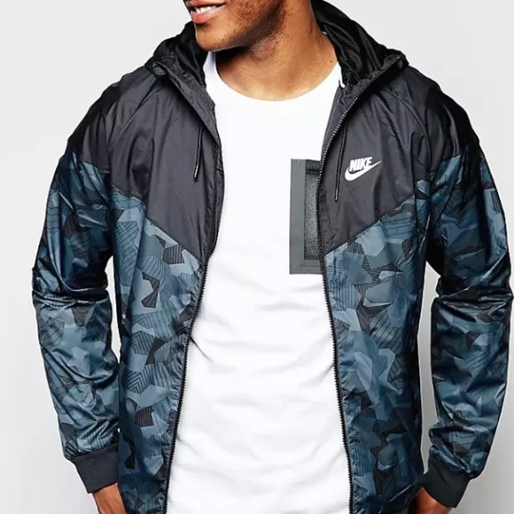 Nike Camo BADLANDS WINDRUNNER Jacket windbreaker mens sz L 823369-010 - Picture 5 of 11